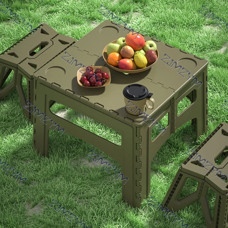 Outdoor Furniture Deals - Mesa plegable portátil para exteriores, juego