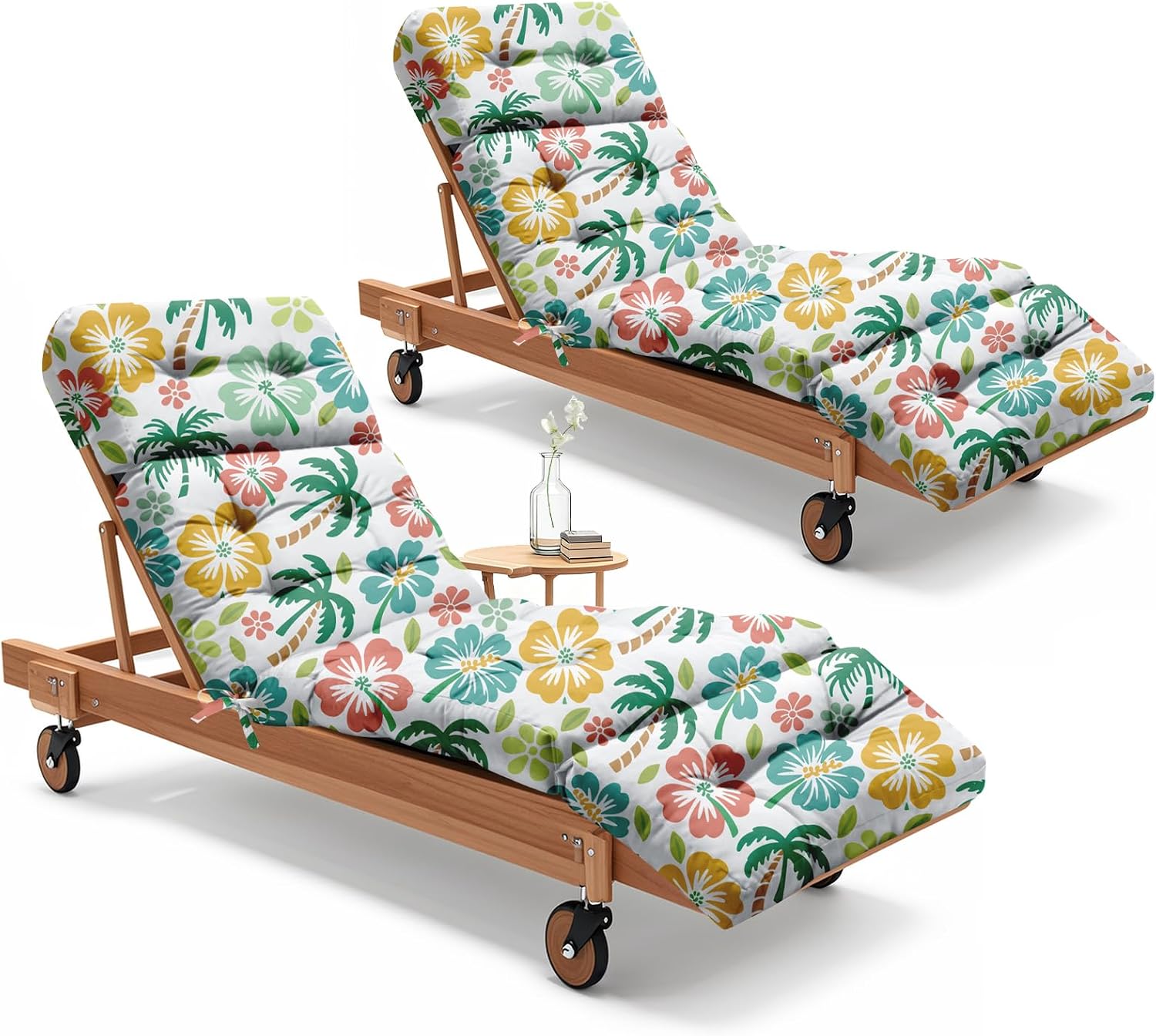 Outdoor Furniture Replacement Fabric - Juego de 2 cojines para tumbonas