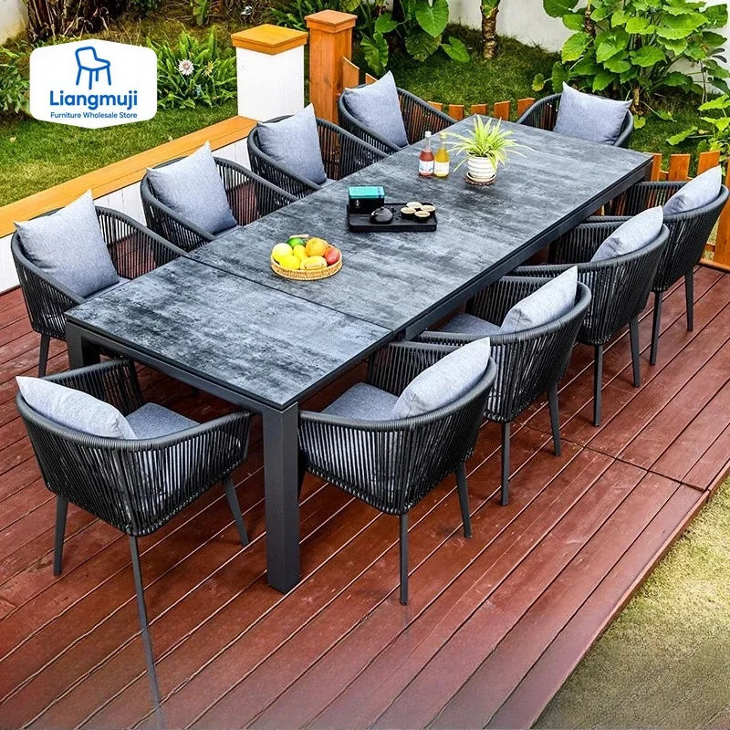 Outdoor Furniture Teak - Muebles de Jardín, Conjunto de Muebles