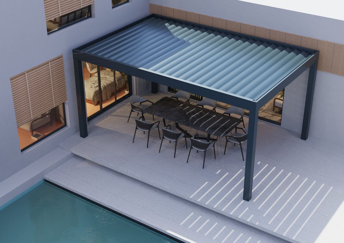 Outdoor Furniture Aluminum - Pabellón Rectangular de Aleación de Aluminio