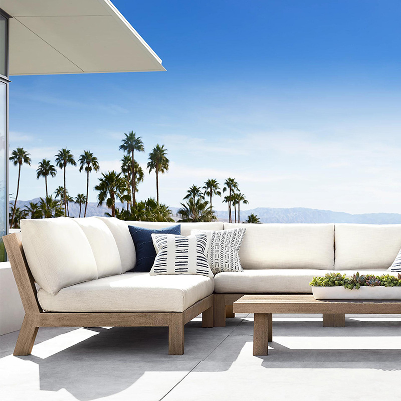 Outdoor Furniture Teak - Juego de Muebles de Jardín Modernos