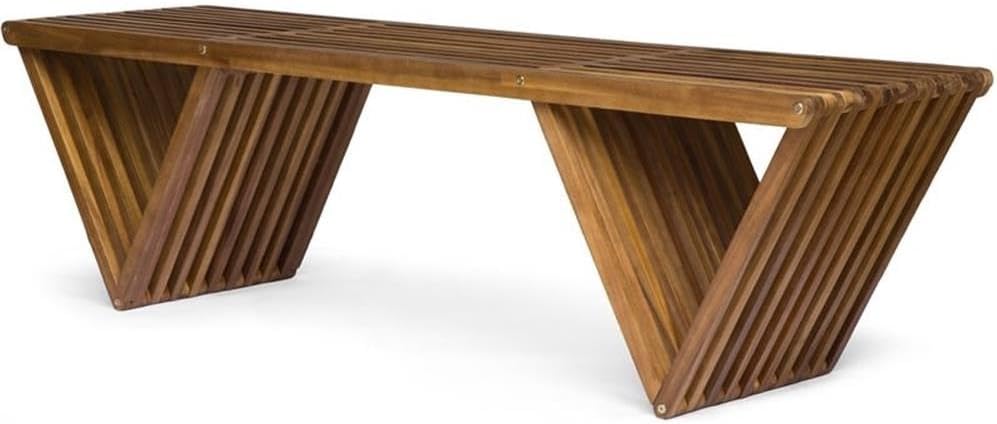 Outdoor Furniture Bench - Banco de madera de acacia con