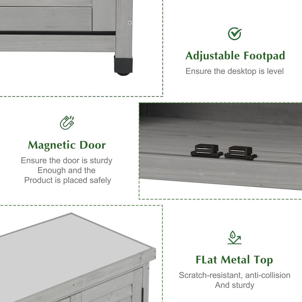 Mueble de Jardín con Armario d - Outdoor Furniture Bench reseña y precio