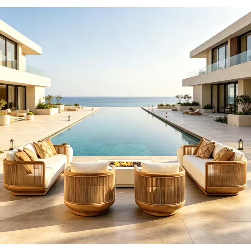 Tumbona de teca para patio, ca - Outdoor Furniture Teak reseña y precio