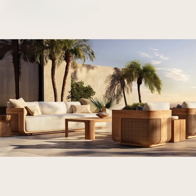 Conjunto de sofás de teca para - Outdoor Furniture Teak reseña y precio