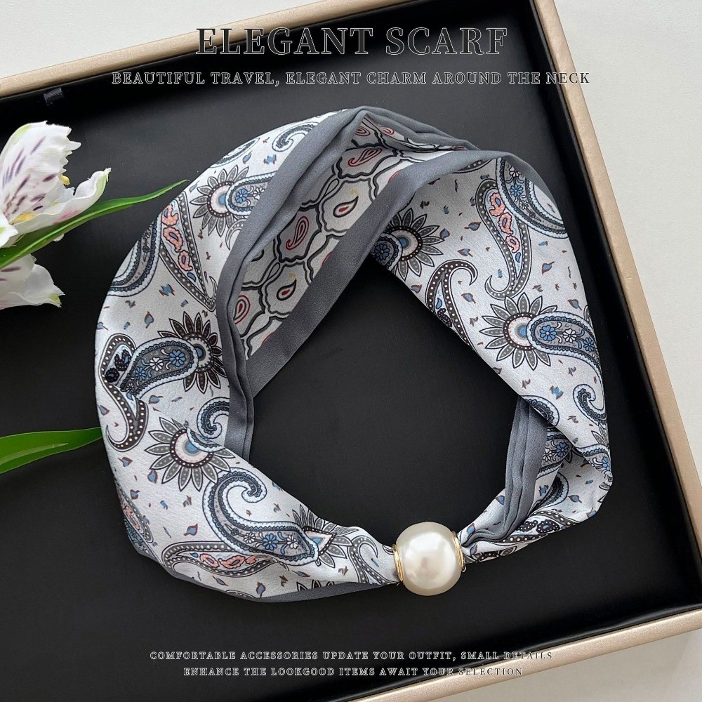 Elegante Pañuelo de Seda con C - Outdoor Furniture Decor reseña y precio