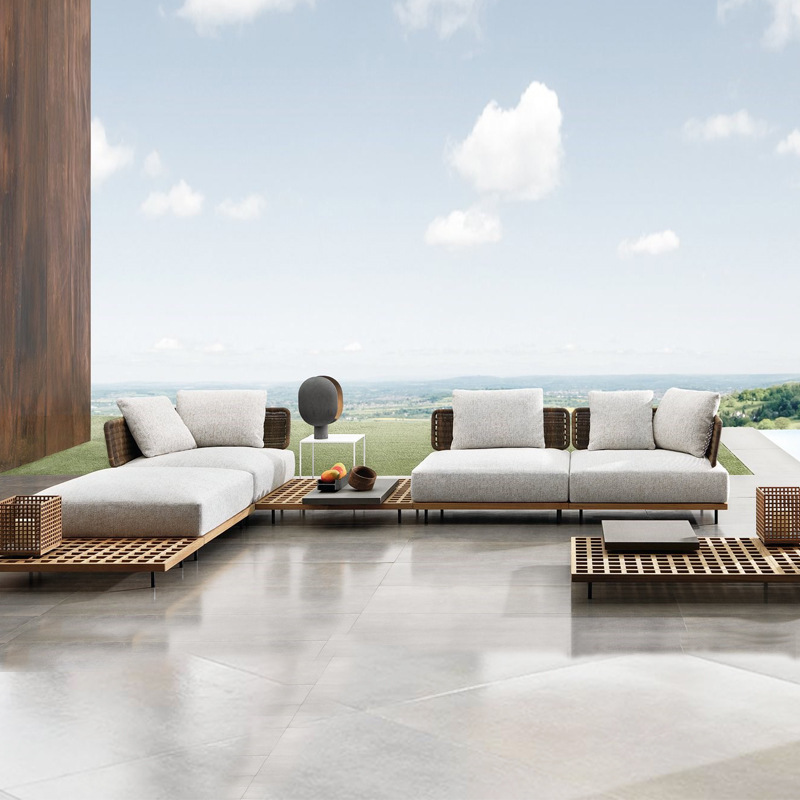 Sofá de Exterior para Patio, V - Outdoor Furniture Teak reseña y precio