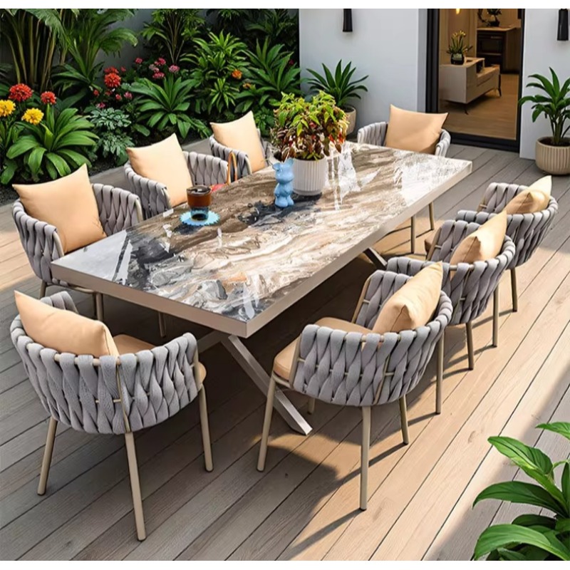 Mesas y sillas nórdicas para e - Outdoor Furniture Teak reseña y precio
