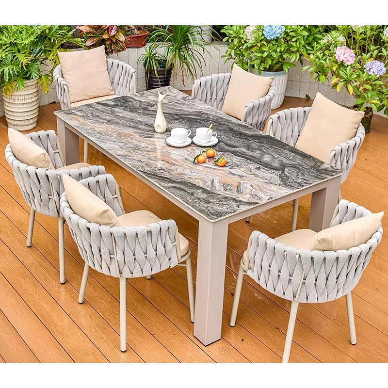Mesas y sillas nórdicas para e - Outdoor Furniture Teak reseña y precio