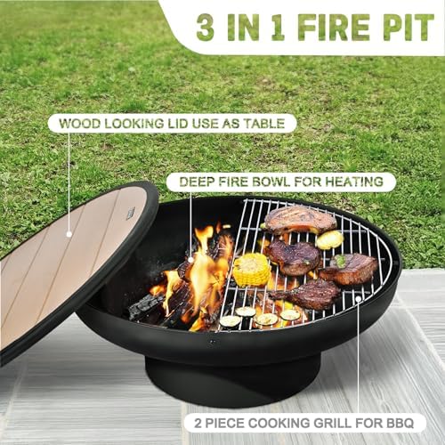 Mesa para Fogatas de 32 Pulgad - Fire Pit Bowl reseña y precio