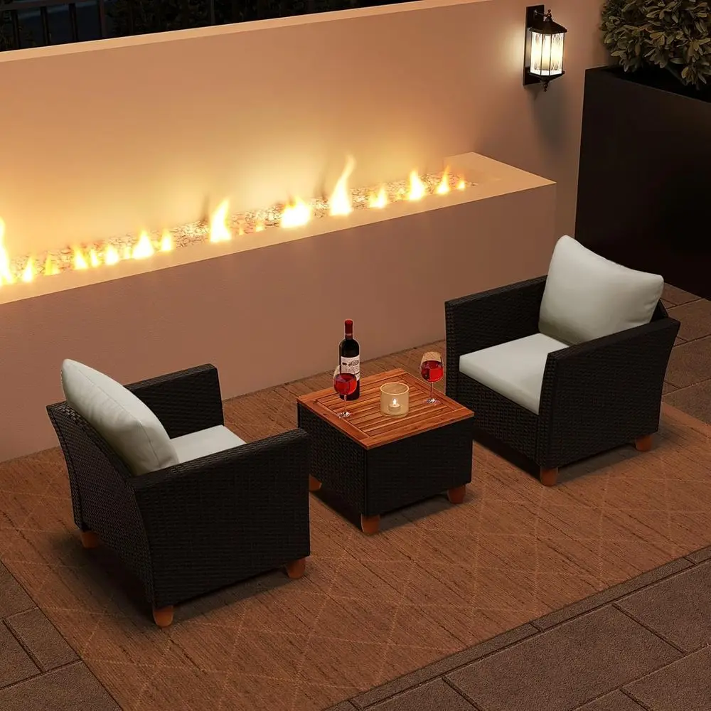 Juego de muebles de patio de 3 - Outdoor Furniture Deals reseña y precio